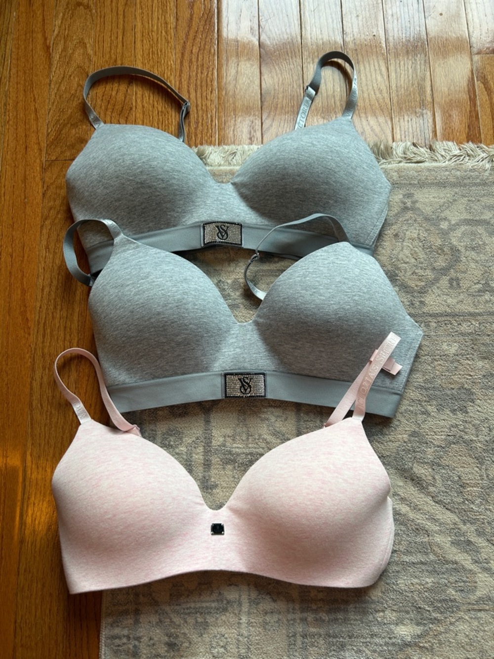 Victoria's Secret Lightly Lined Wireless Comfort T-Shirt Bras Bundle